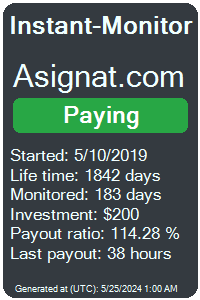 asignat.com Monitored by Instant-Monitor.com