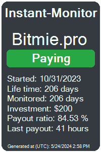 bitmie.pro Monitored by Instant-Monitor.com
