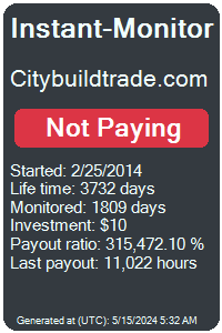 citybuildtrade.com Monitored by Instant-Monitor.com