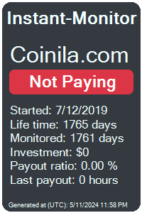 coinila.com Monitored by Instant-Monitor.com