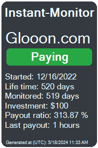 glooon.com Monitored by Instant-Monitor.com
