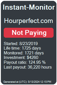 hourperfect.com Monitored by Instant-Monitor.com