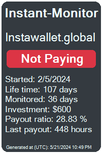 instawallet.global Monitored by Instant-Monitor.com