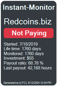 redcoins.biz Monitored by Instant-Monitor.com