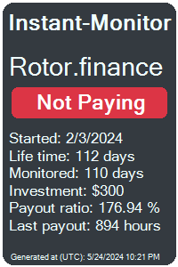 rotor.finance Monitored by Instant-Monitor.com